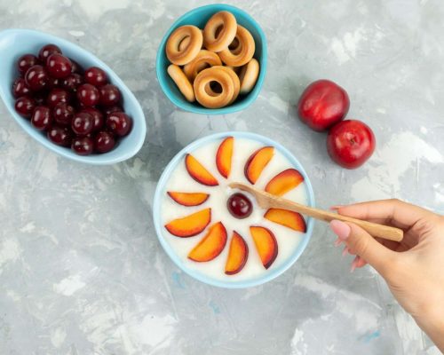 snacks con frutas tropicales