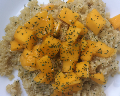 Quinoa con mango