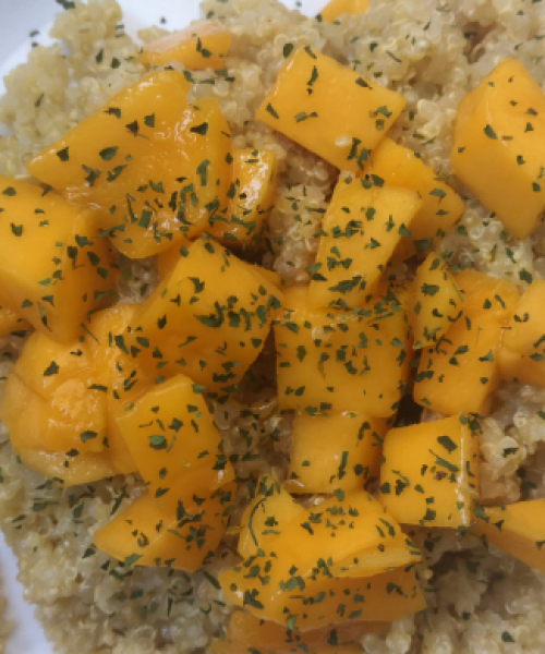 Quinoa con mango
