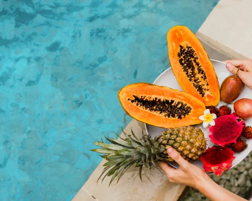 salsa de frutas tropicales